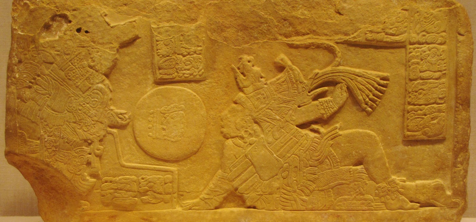 Ballcourt Panel, limestone, 700/800 CE, Late Classic Maya; possibly La Corona, Usumacinta River area, Guatemala