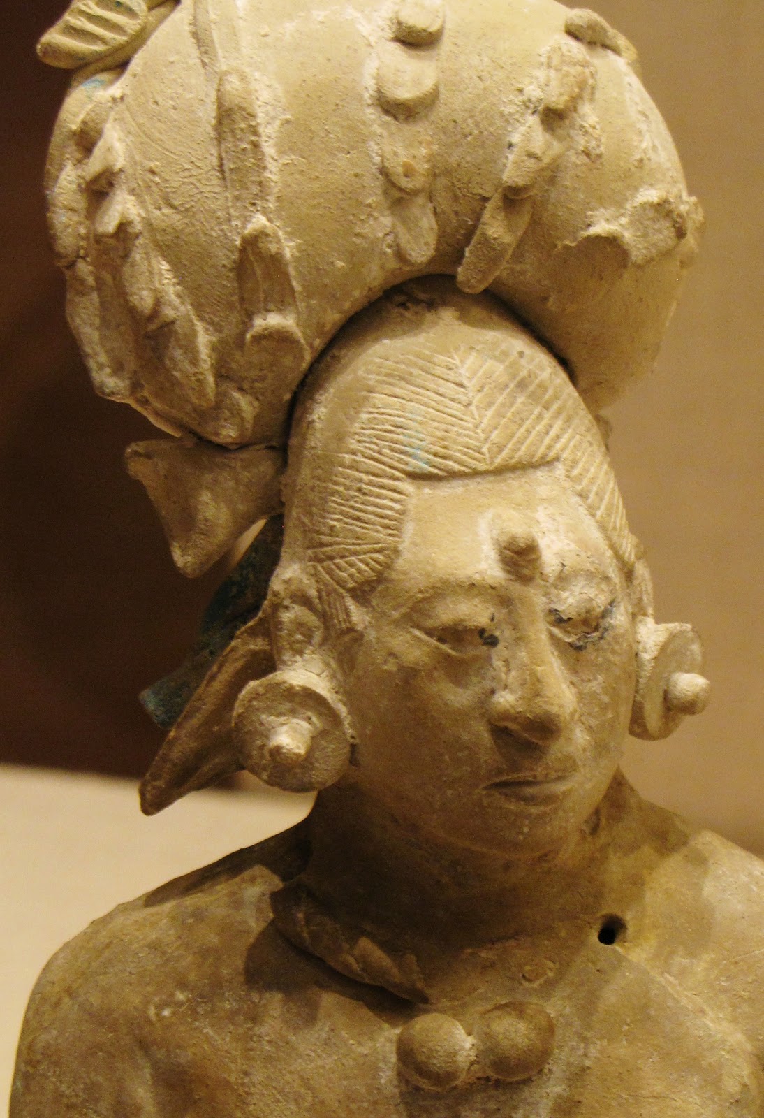 Figurine of an Aristocratic Lady, ceramic and pigment, 650/800 CE, Late Classic Maya, Jaina; Campeche or Yucatán, Mexico