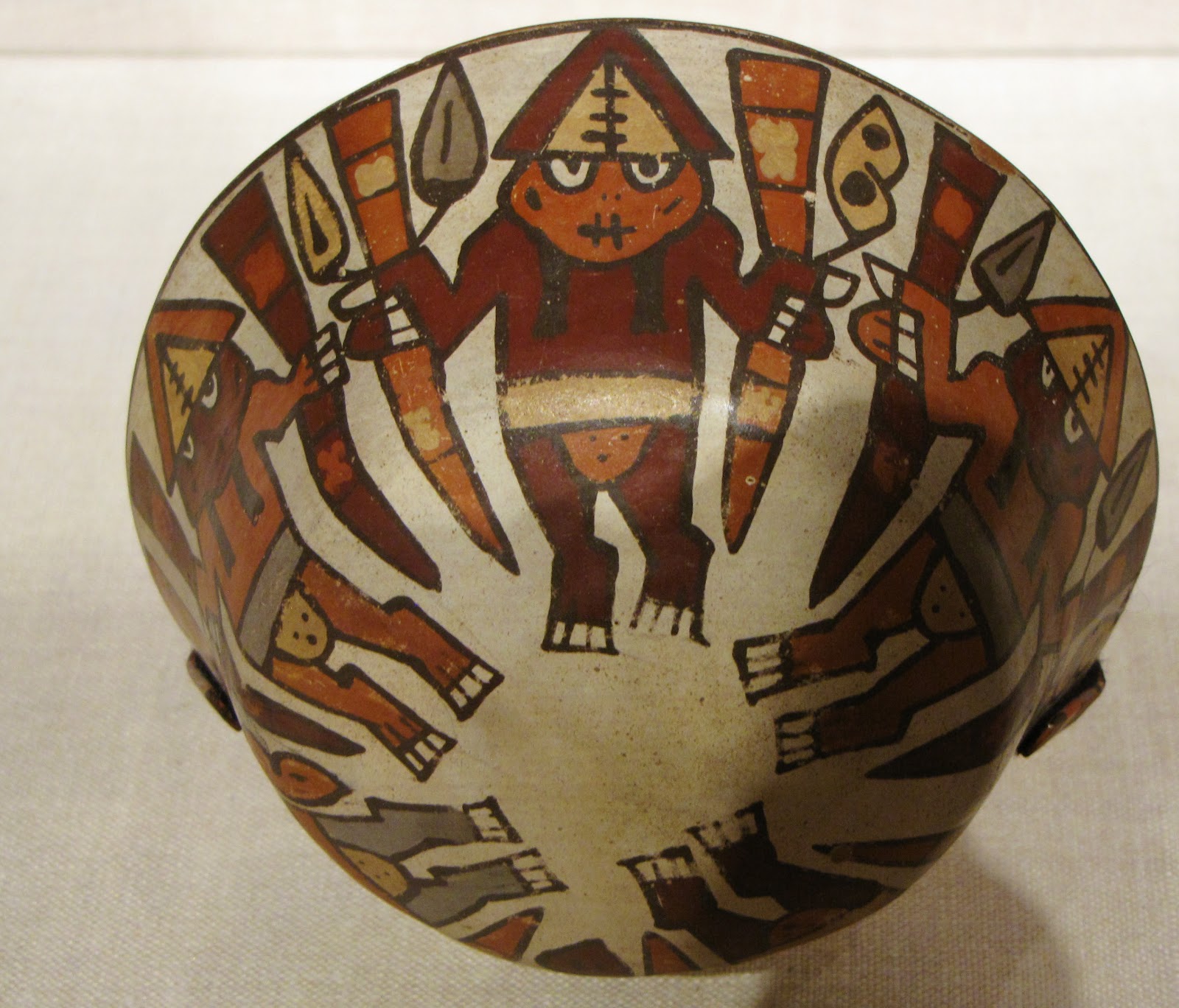 Bowl Depicting a Harvest Dance, ceramic and pigment, 180 BCE/500 CE, Nazca; South coast, Peru