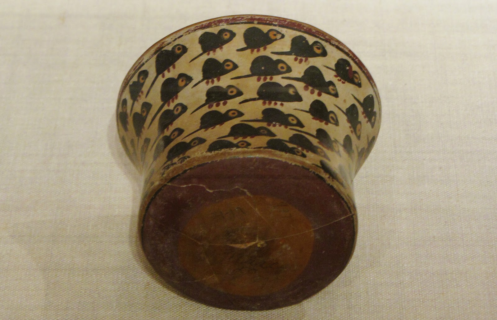 Bowl Depicting a Swarm of Mice, ceramic and pigment, 180 BCE/500 CE, Nazca; South coast, Peru